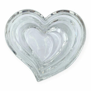 Lenox Vintage Arctic Bloom Collection Crystal Heart Bowl Wedding Valentines Day